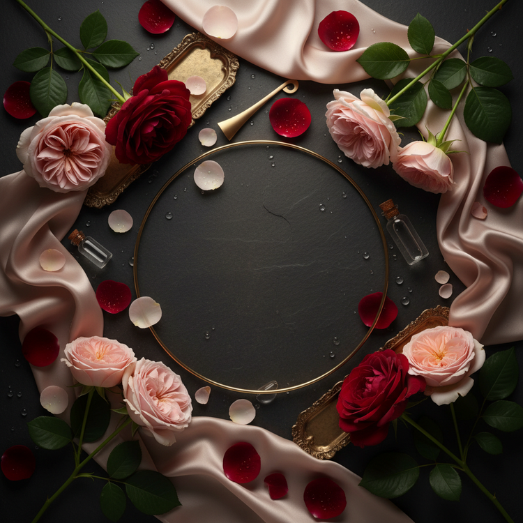 Rose Water Facial Spray Background